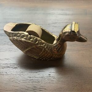 Vintage Brass Duck Tape Dispenser RARE